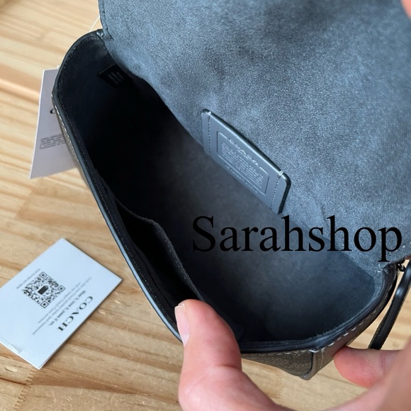 ✅Coach Lysa Top Handle Bag in Metallic Signature - Picture 11 of 15